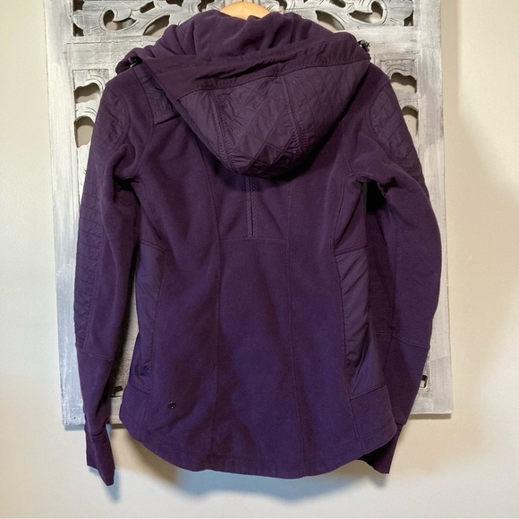Lululemon Fleecy Keen Deep Zinfandel Purple Full Zip Hoodie Jacket - Picture 4 of 16